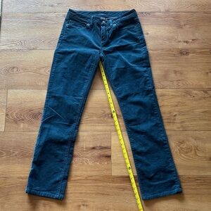 Patagonia Dark Teal Straight Leg Mid-rise Women's Cords